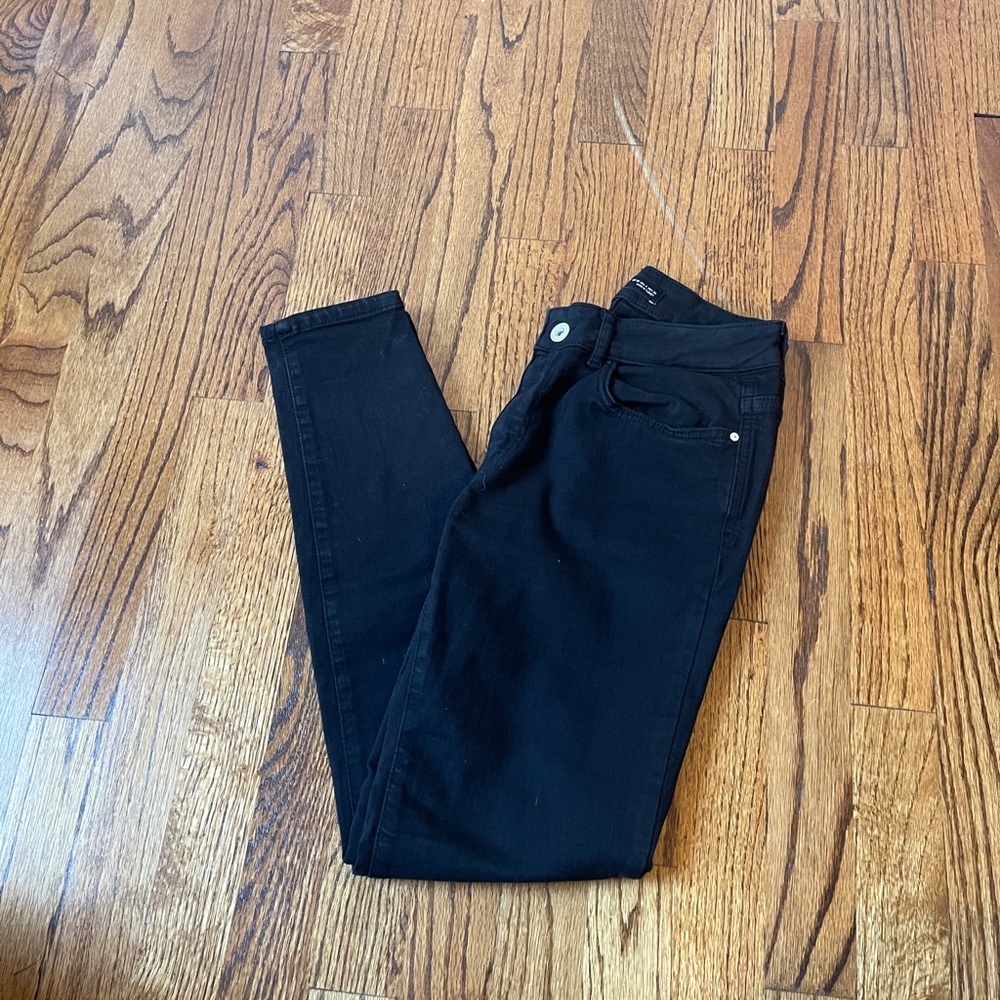 zara black skinny jeans